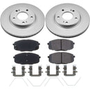 PowerStop Genuine Geomet Coated Rotor and Low-Dust Ceramic Brake Pad Kit