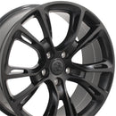 20" Replica Wheel JP16 Fits Jeep Grand Cherokee Rim 20x8.5 Black Wheel