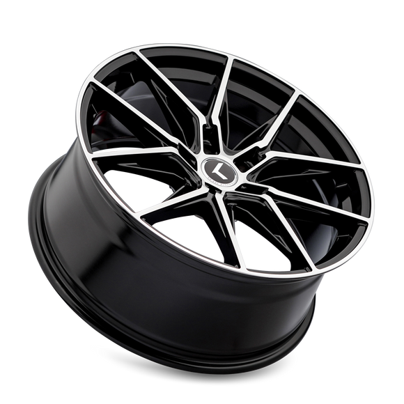 18x8.5 Kraze Evolve Gloss Black Machined 5x114.3 ET35 CB73.1 Wheel Rim