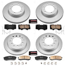 PowerStop Genuine Geomet Coated Rotor and Low-Dust Ceramic Brake Pad Kit