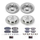 PowerStop OE Stock Replacement Low-Dust Ceramic Brake Pad and Rotor Kit
