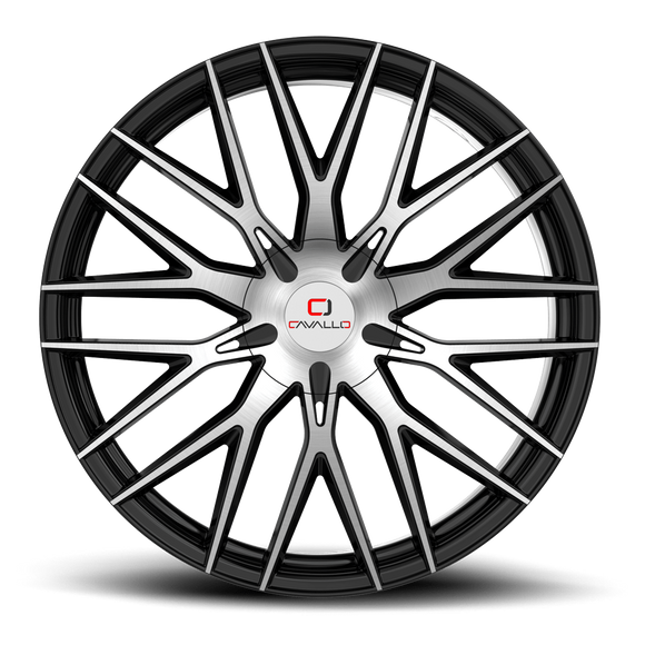 26x9.5 Cavallo CLV-45 Gloss Black Machined 6x135/139.7 ET25 wheel/rim