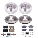 PowerStop OE Stock Replacement Low-Dust Ceramic Brake Pad and Rotor Kit