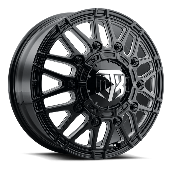 20x8.25 MTX Banshee Gloss Black & Milled 10x225 ET105 CB170.13 Wheel