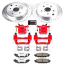PowerStop Z26 Street Performance Ceramic Brake Pad, Drilled Slotted Rotor, and C