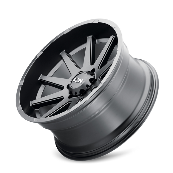 18x9 Ion 143 Matte Black 8x180 ET25 CB124.1 Wheel Rim