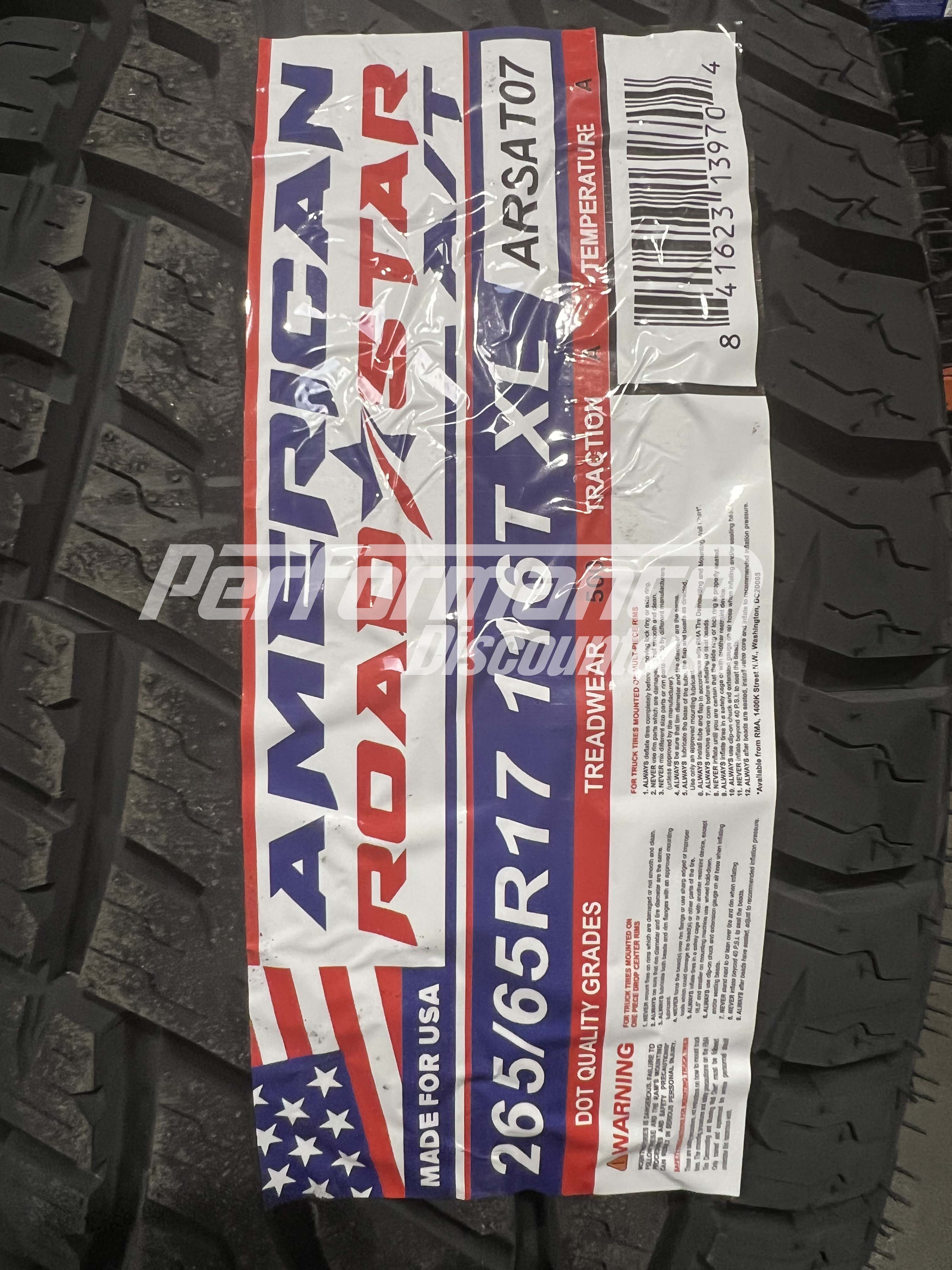 American Roadstar A/T Tire(s) 265/65R17 116T SL BSW 265 65 17 2656517