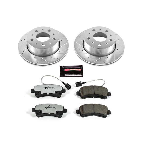 PowerStop Z36 Carbon-Fiber Ceramic Brake Pad with Drilled and Slotted Rotor Kit