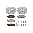 PowerStop OE Stock Replacement Low-Dust Ceramic Brake Pad and Rotor Kit