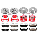 PowerStop Z23 Daily Driver Carbon-Fiber Ceramic Pads Drilled & Slotted Rotor & C