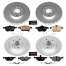 PowerStop Genuine Geomet Coated Rotor and Carbon-Fiber Ceramic Brake Pad Kit