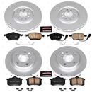 PowerStop Genuine Geomet Coated Rotor and Carbon-Fiber Ceramic Brake Pad Kit