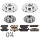PowerStop OE Stock Replacement Low-Dust Ceramic Brake Pad and Rotor Kit