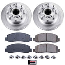 PowerStop Genuine Geomet Coated Rotor and Low-Dust Ceramic Brake Pad Kit