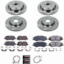PowerStop OE Stock Replacement Low-Dust Ceramic Brake Pad and Rotor Kit