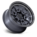 17x8.5 Black Rhino BR021 Mondo Matte Gunmetal Gloss Gray Lip 6x139.7 ET-10 Wheel