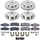 PowerStop OE Stock Replacement Low-Dust Ceramic Brake Pad and Rotor Kit