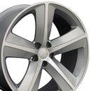 20" Replica Wheel DG05 Fits Dodge Charger SRT Rim 20x9 Silver Wheel