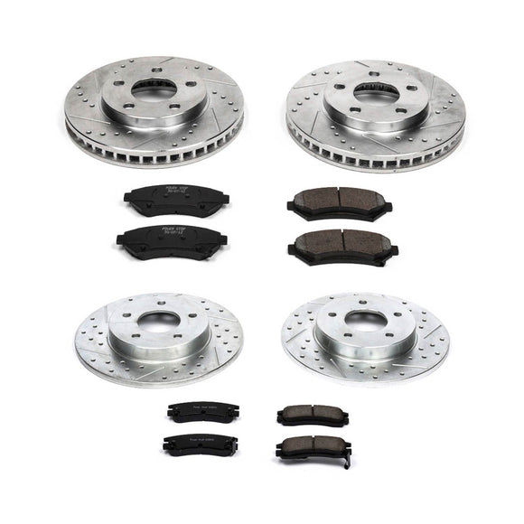 PowerStop Z23 Daily Driver Carbon-Fiber Ceramic Brake Pad and Drilled & Slotted