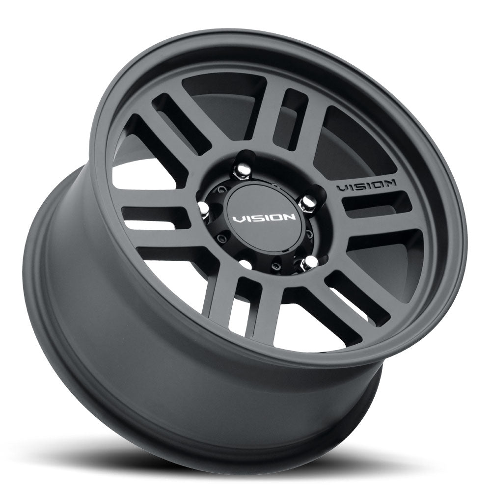 Vision 355 Overland Satin Black 16X6.5 6x130 ET45 wheel