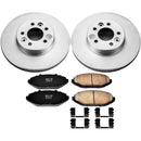 PowerStop Genuine Geomet Coated Rotor and Low-Dust Ceramic Brake Pad Kit
