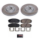 PowerStop Semi-Coated Rotor and Low-Dust Ceramic Brake Pad Kit