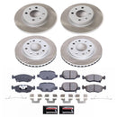 PowerStop Semi-Coated Rotor and Low-Dust Ceramic Brake Pad Kit