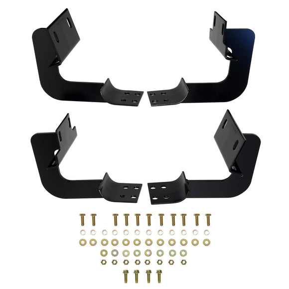 Westin Premier Oval Nerf Step Bar Mount Kit Powder Coated Black Steel 22-1105