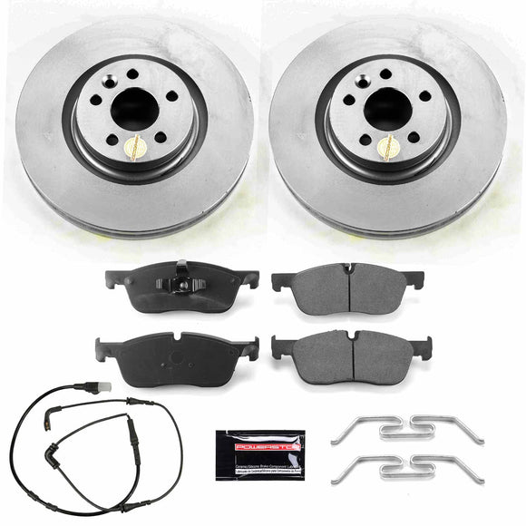 PowerStop Genuine Geomet Coated Rotor and Carbon-Fiber Ceramic Brake Pad Kit