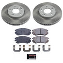 PowerStop Semi-Coated Rotor and Low-Dust Ceramic Brake Pad Kit