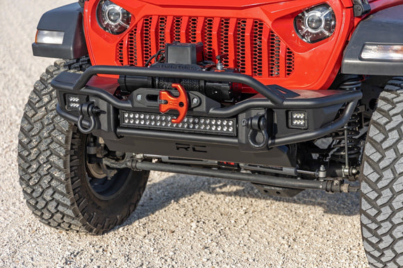 Rough Country Front Winch Bumper Tubular For For Jeep Gladiator Wrangler