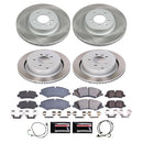 PowerStop Semi-Coated Rotor and Low-Dust Ceramic Brake Pad Kit