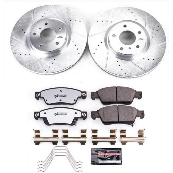 PowerStop Z26 Street Performance Ceramic Brake Pad and Drilled & Slotted Rotor K