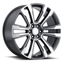 22x9 Replica 2018 Denali Gun Metal Machined Face 6x139.7 ET31 wheel/rim