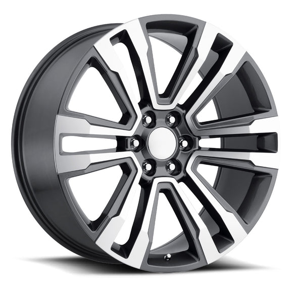 22x9 Replica 2018 Denali Gun Metal Machined Face 6x139.7 ET31 wheel/rim