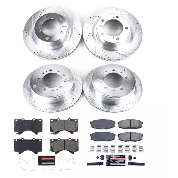 PowerStop Z23 Daily Driver Carbon-Fiber Ceramic Brake Pad and Drilled & Slotted