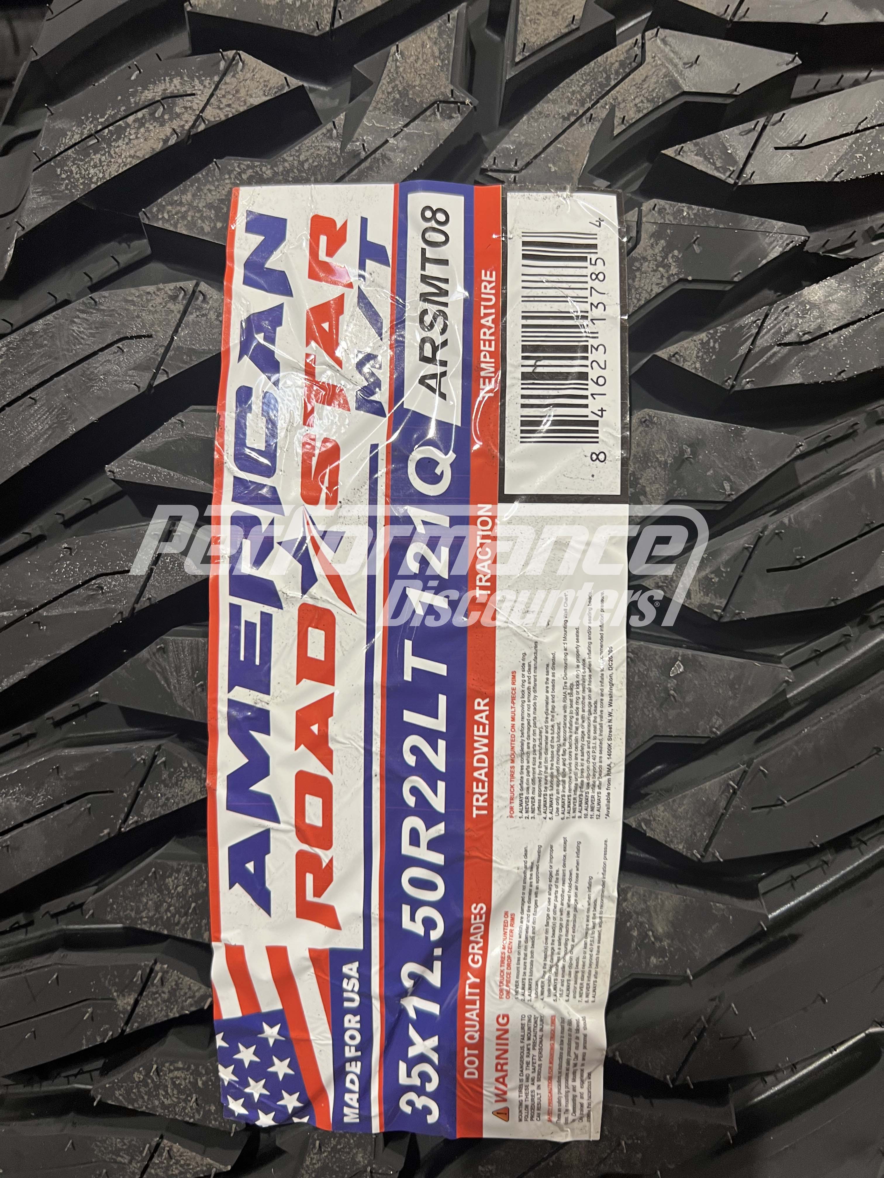 American Roadstar M/T Tire(s) 35X12.50R22 121Q LRF 35 12.50 22 3512.5022