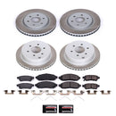PowerStop Semi-Coated Rotor and Low-Dust Ceramic Brake Pad Kit