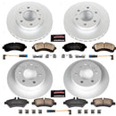 PowerStop Genuine Geomet Coated Rotor and Carbon-Fiber Ceramic Brake Pad Kit