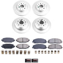 PowerStop Genuine Geomet Coated Rotor and Low-Dust Ceramic Brake Pad Kit