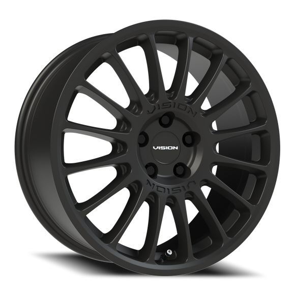 18x8 Vision 477 Monaco Satin Black 5x112 ET38 Wheel Rim