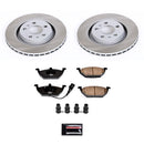 PowerStop Semi-Coated Rotor and Low-Dust Ceramic Brake Pad Kit