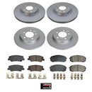 PowerStop Genuine Geomet Coated Rotor and Low-Dust Ceramic Brake Pad Kit