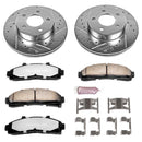 PowerStop Z36 Carbon-Fiber Ceramic Brake Pad with Drilled and Slotted Rotor Kit
