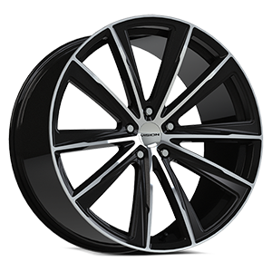 22x9 Vision 471 Splinter Gloss Black - Machined Wheel 5x115 ET38 CB73.1