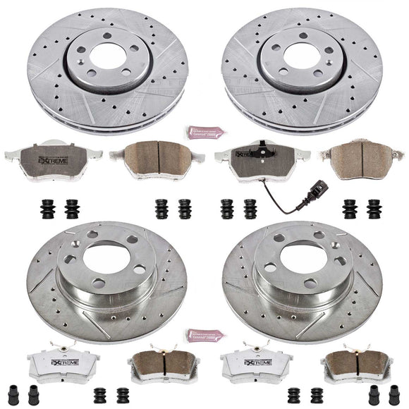PowerStop Z26 Street Performance Ceramic Brake Pad and Drilled & Slotted Rotor K