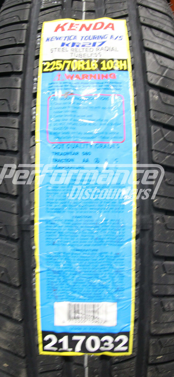 Kenda Kenetica Touring AS KR217 Tire(s) 225/70R16 103H SL 225/70-16 2257016
