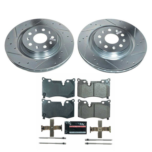 PowerStop Z23 Daily Driver Carbon-Fiber Ceramic Brake Pad and Drilled & Slotted