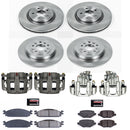 PowerStop OE Stock Replacement Low-Dust Ceramic Brake Pad, Rotor and Caliper Kit