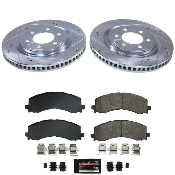 Z23 Daily Driver Carbon-Fiber Ceramic Brake Pad and Drilled & Slotted Rotor Kit